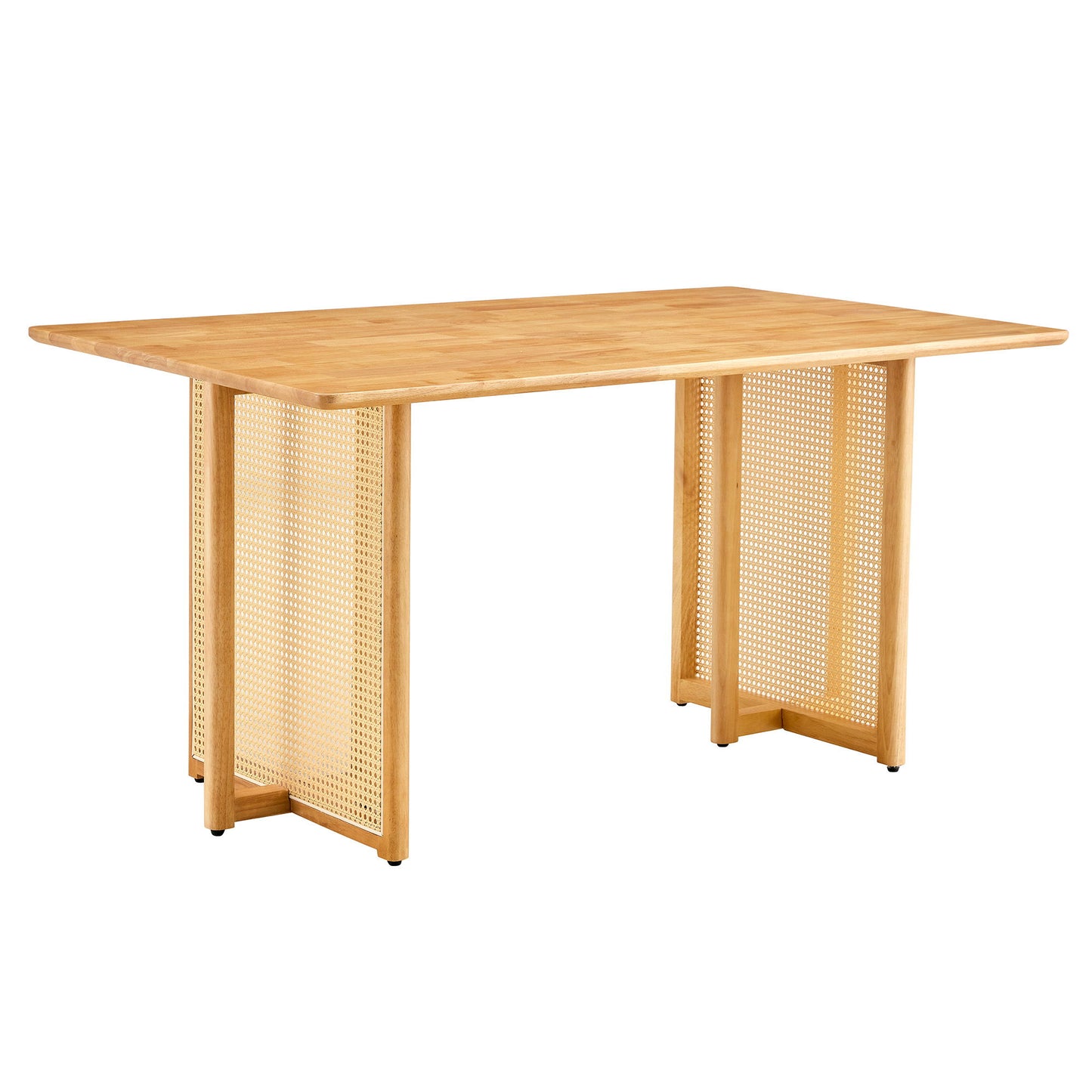 Dining Table With Imitation Rattan Design For Dining Room Home Essentials