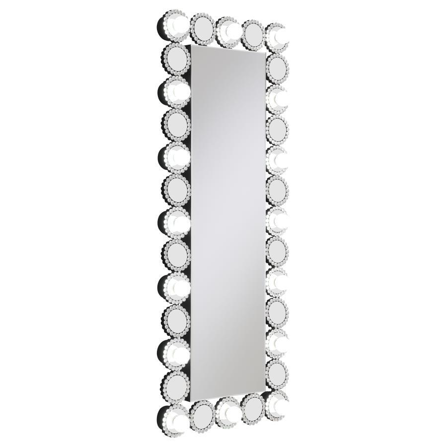 Aghes - Wall Mirror With Lighting - Silver CoasterElevations