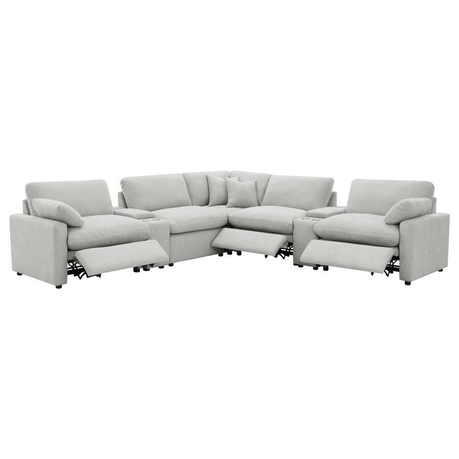 Collins - 7-Piece Modular Power Reclining Sectional Coaster Fine Furniture