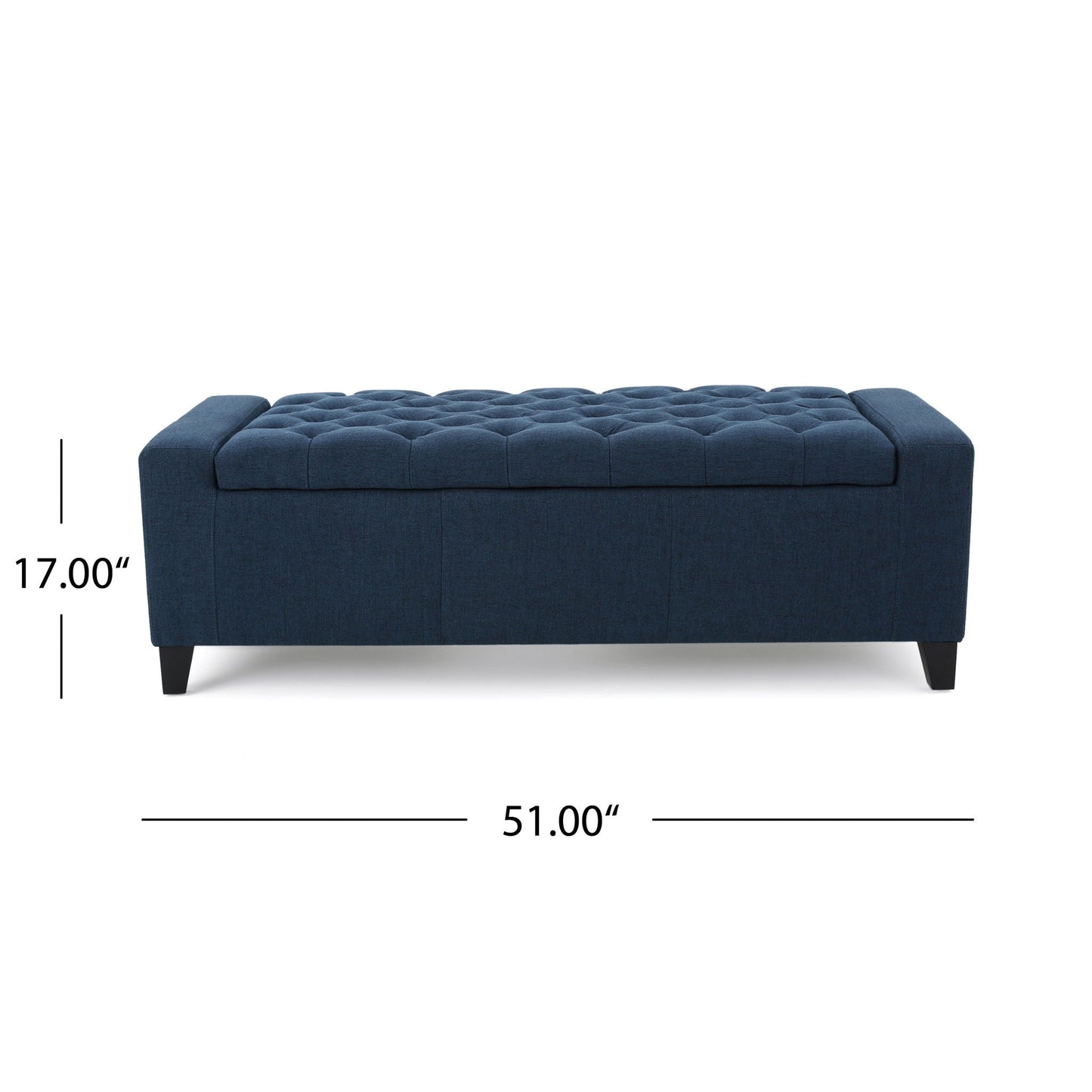 Guernsey - Ottoman Storage With Tufted Top Noble House