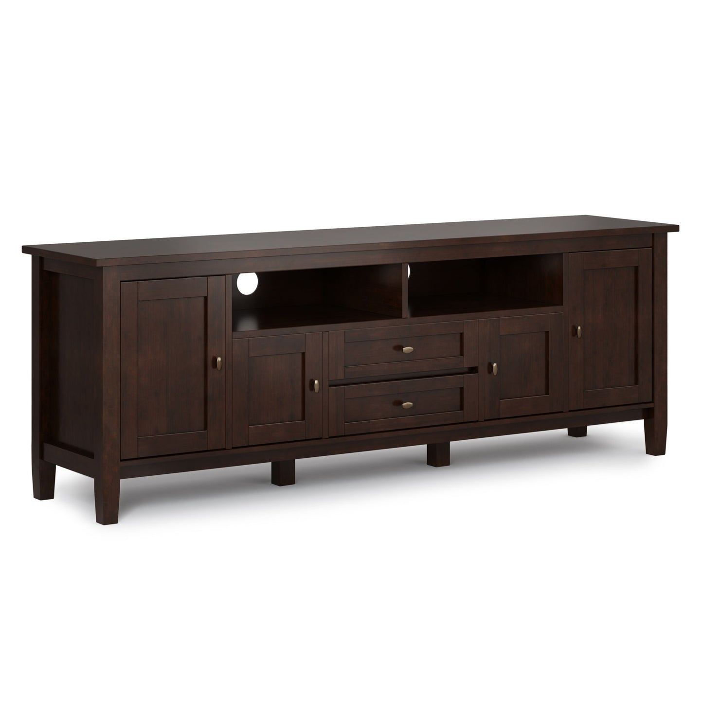 Warm Shaker - TV Media Stand, Handcrafted Simpli-Home