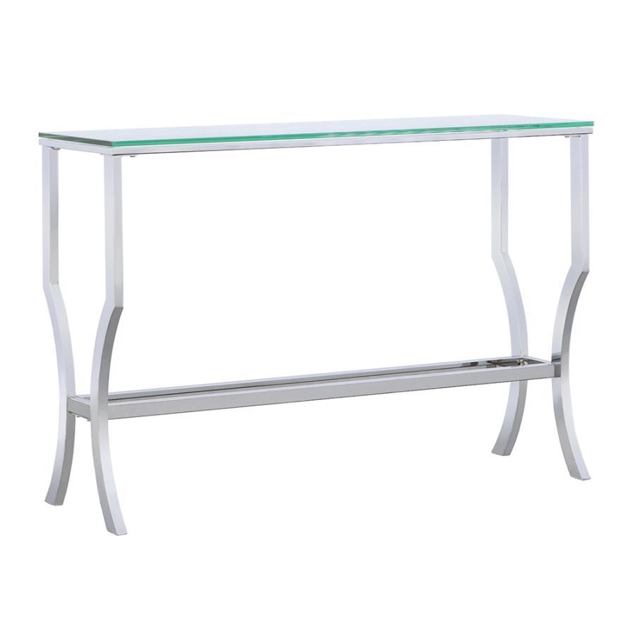 Saide - Rectangular Glass Top Table CoasterEssence
