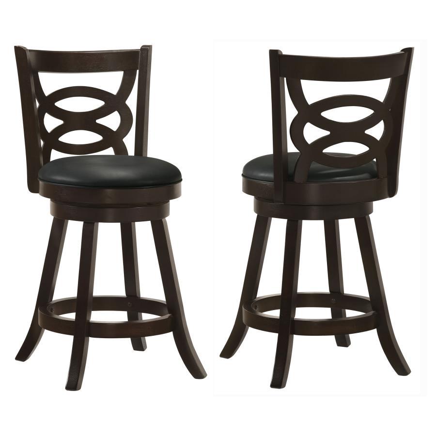 Calecita - Wood Swivel Counter Stool (Set of 2) CoasterEssence