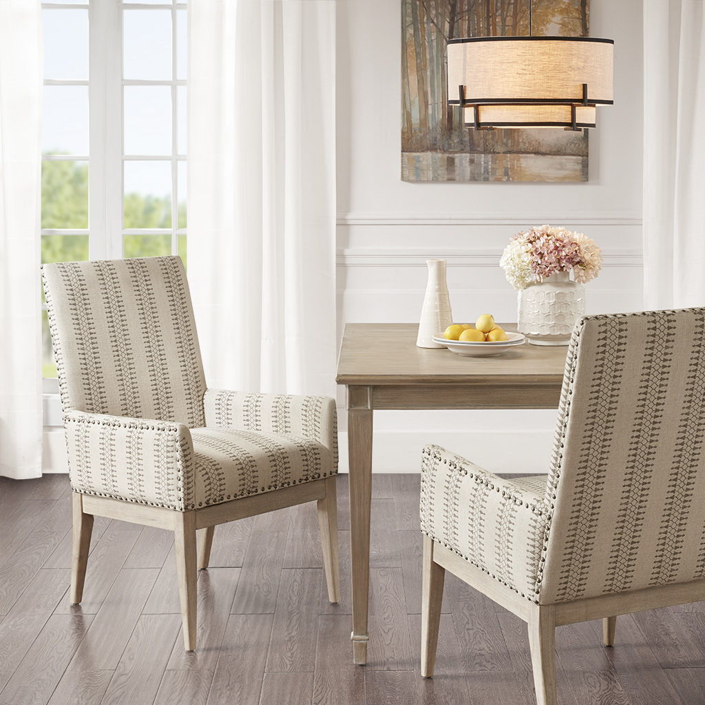 Rika - High Back Dining Armchair (Set of 2) - Natural Madison Park