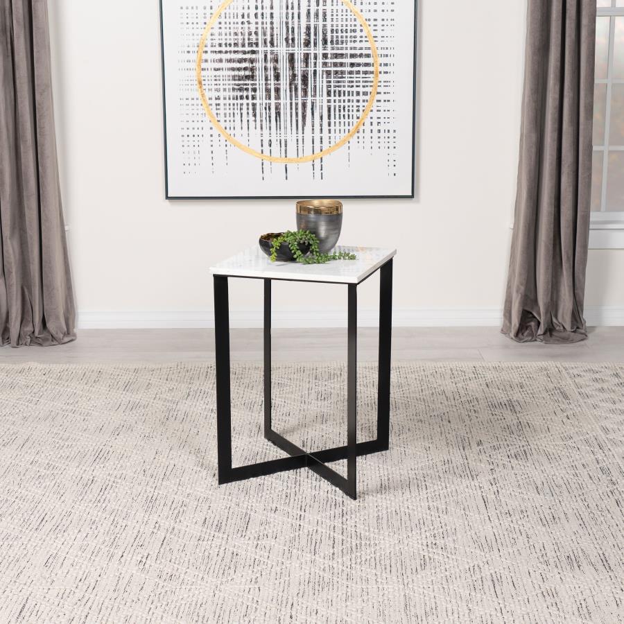 Tobin - Square Marble Top Table Coaster Fine Furniture