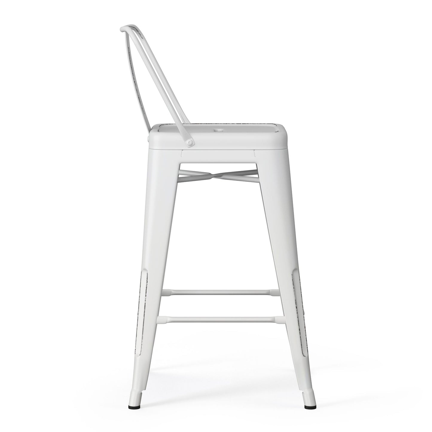 Rayne - Curved Back Metal Stool (Set of 2) Simpli-Home