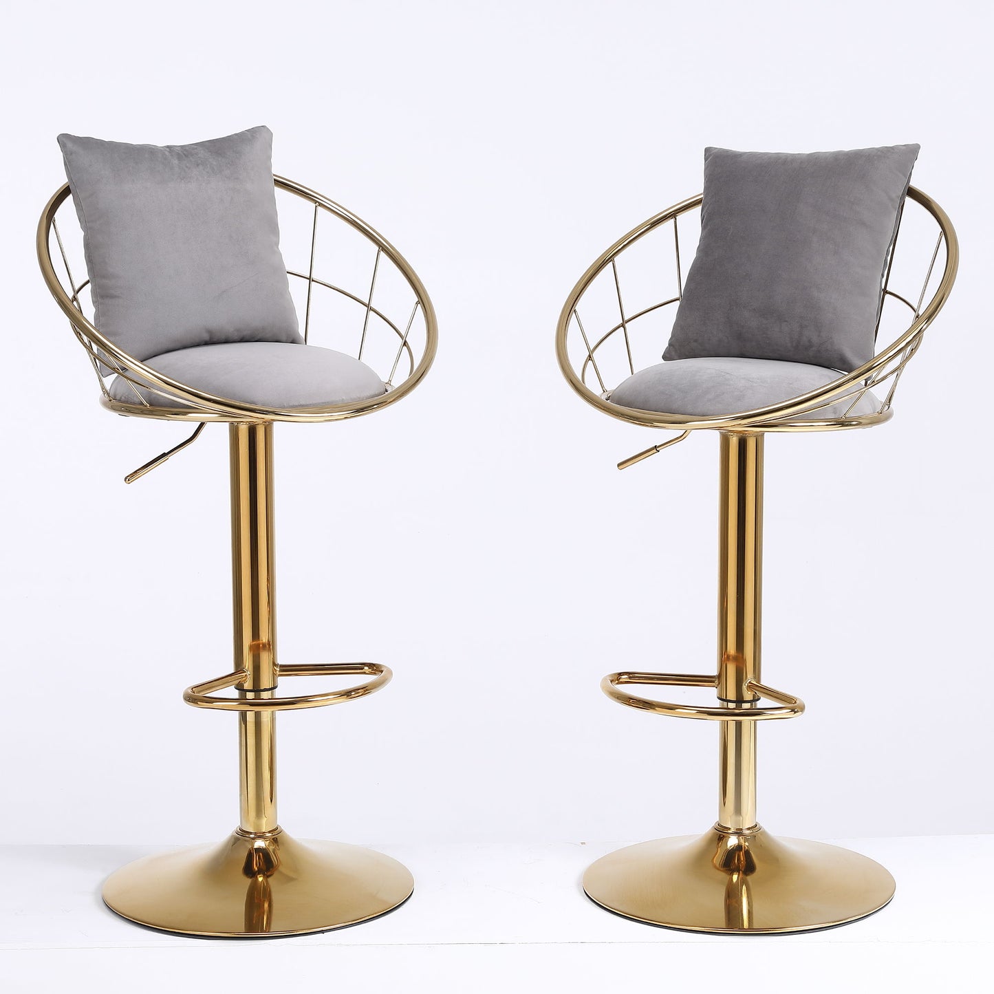 Unique Design Bar Chair, 360 Degree Rotation, Adjustable Height, Suitable For Dining Room And Bar Home Essentials