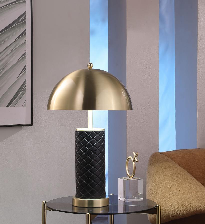 Ferris - Dome Quilted Table Lamp (Set of 2) - Black Coaster Fine Furniture