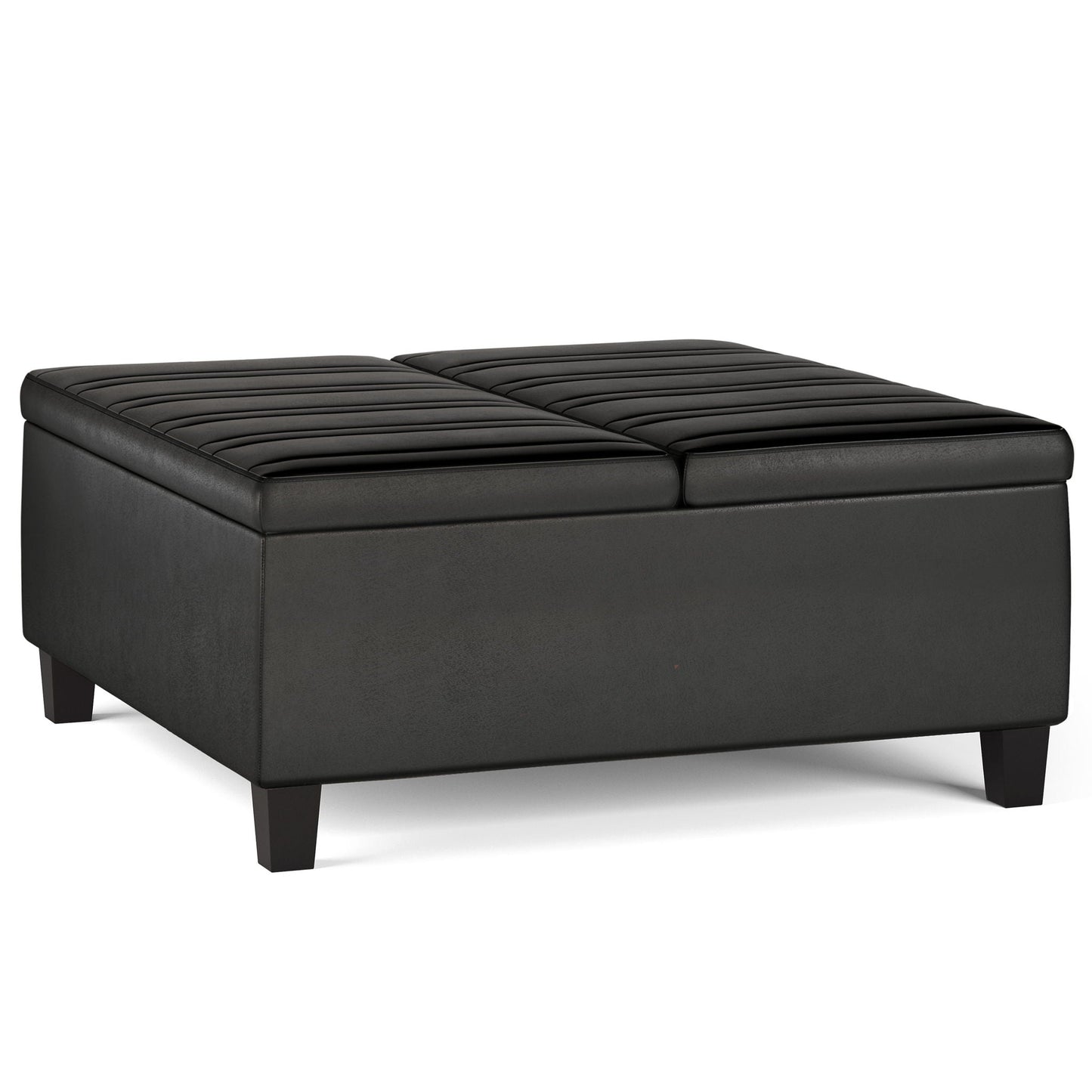 Ellis - Coffee Table Storage Ottoman Contemporary Design Simpli-Home
