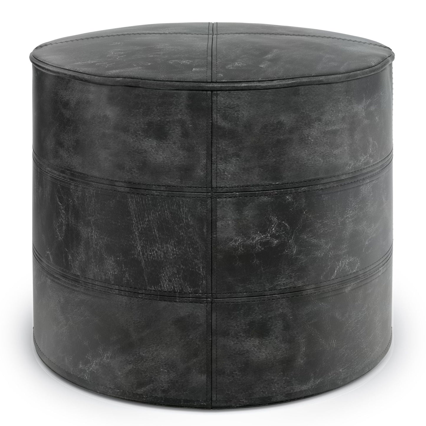 Connor - Handcrafted Round Pouf Simpli-Home
