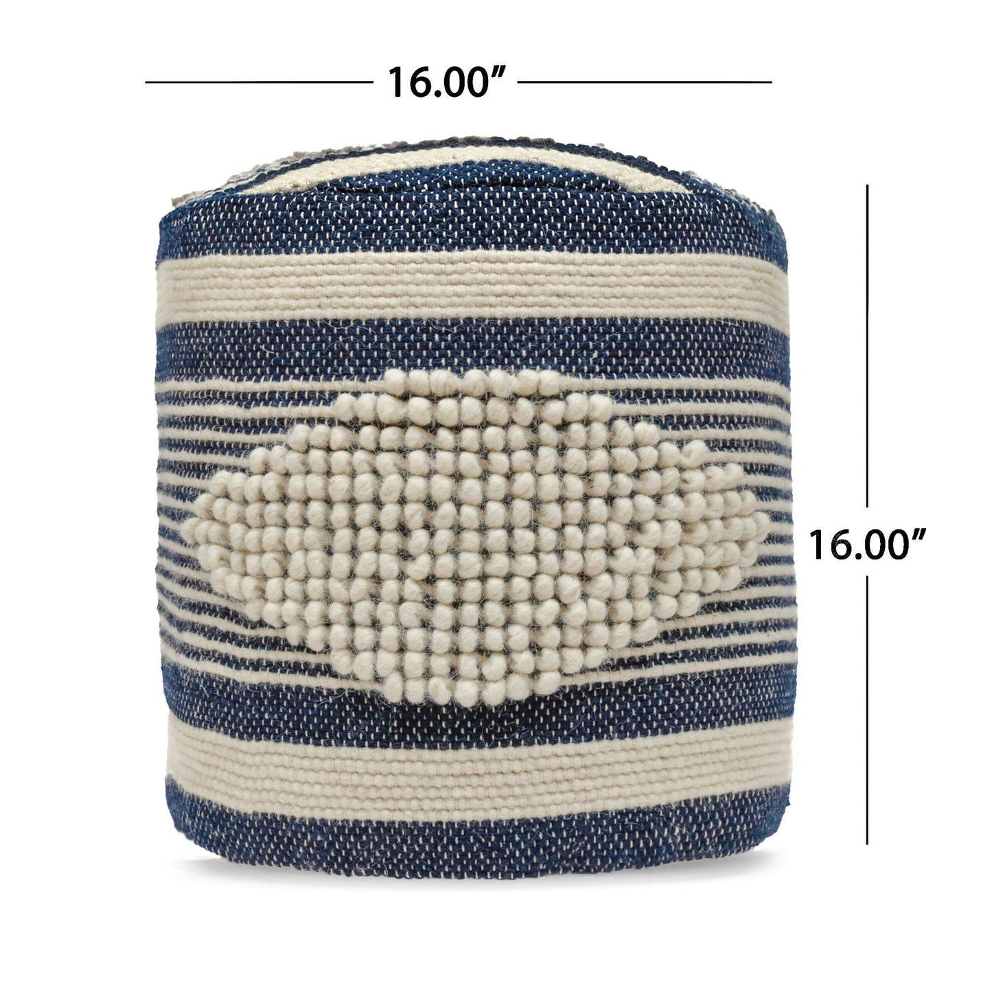 Diamond - Handcrafted Cylindrical Pouf Home Essentials