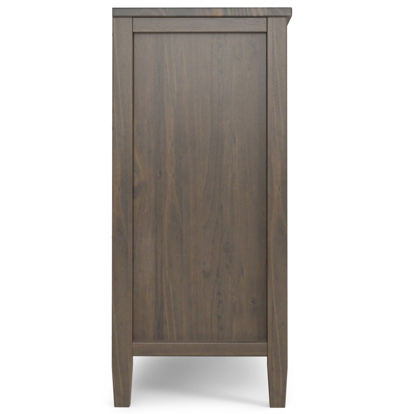 Ela - Low Storage Cabinet - Smoky Brown Simpli-Home