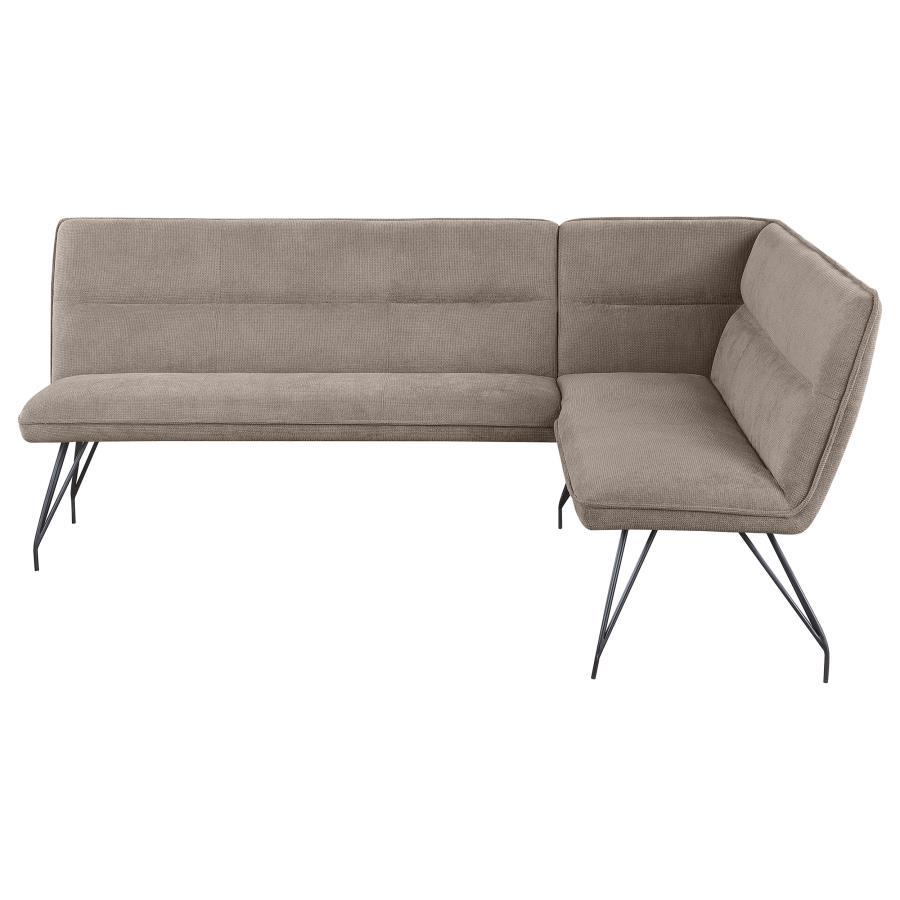 Dodson - Fabric Upholstered L-Shaped Nook Dining Bench Coaster Fine Furniture