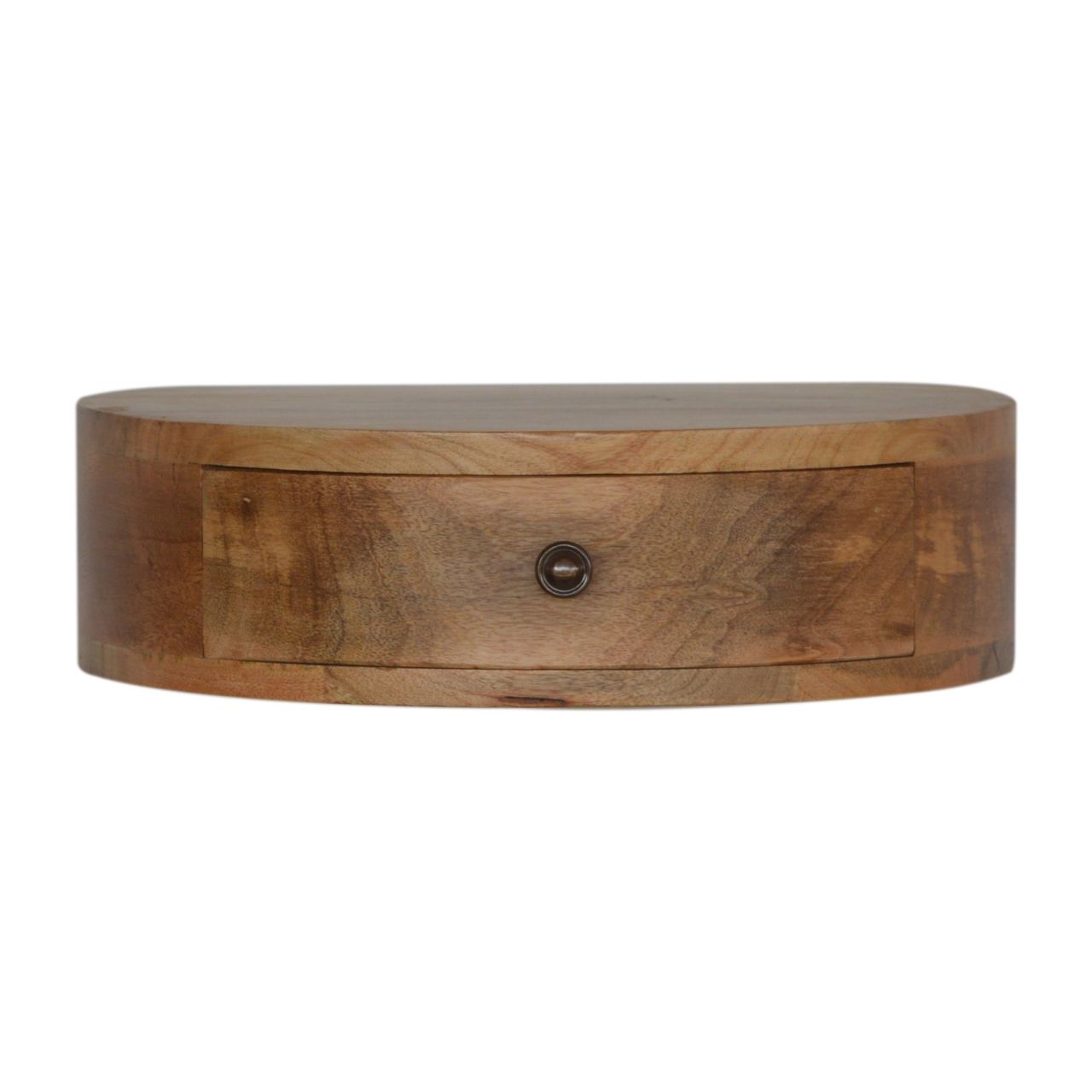 Wall Mounted Rounded Nightstand - Oak Artisan Furniture