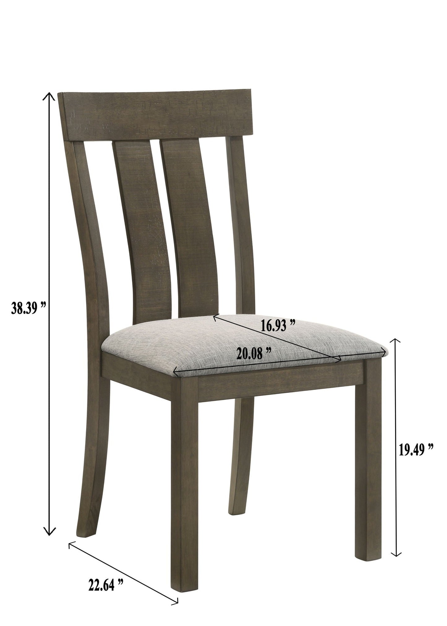 Lloyd - Side Chair (Set of 2) - Brown / Gray Crown Mark
