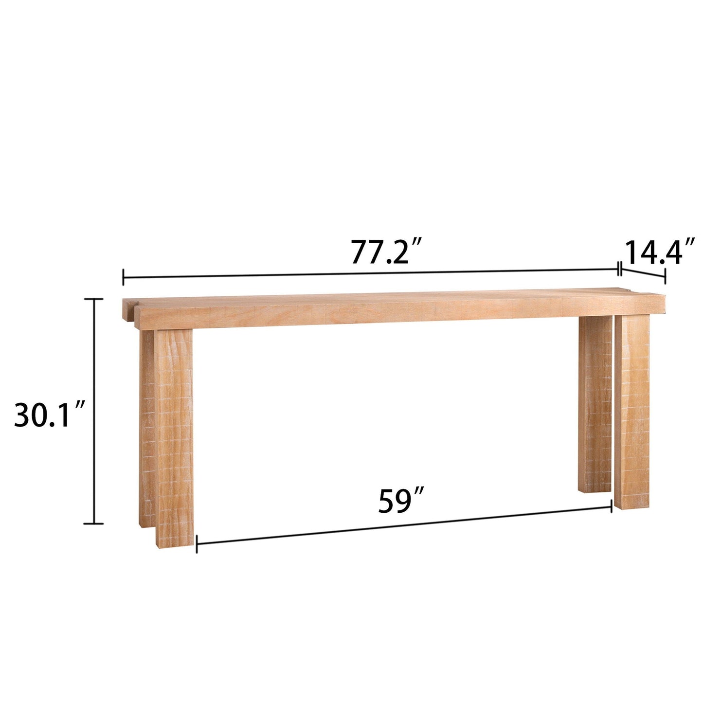 Console Table, Entryway Table With Design, Long Narrow Sofa Table For Living Room - Multi Home Essentials
