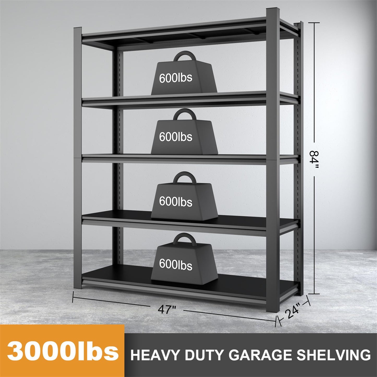 Tall Metal Shelves With Removable Dividers Are High Capacity And Load Bearing For Garages, Kitchens And Offices Daily Nest