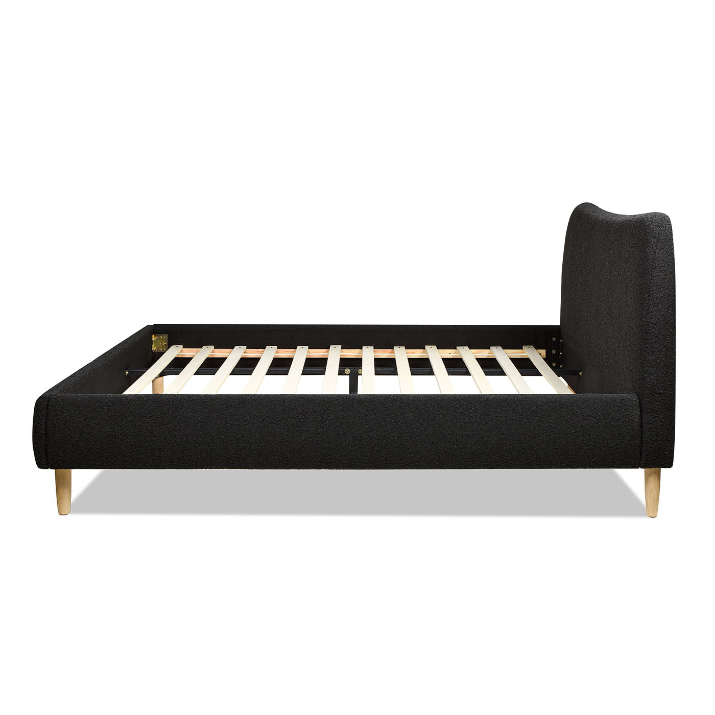 Roman - Curved Headboard Upholstered Platform Bed Jennifer Taylor Home
