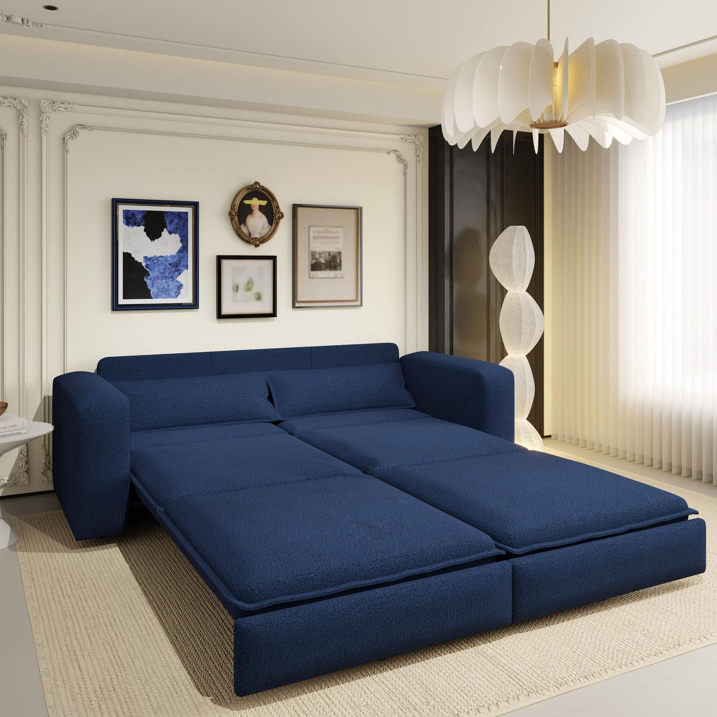 Sleeper Pull Out Sofa Bed, 3 In 1 Convertible Chaise Lounge Home Essentials