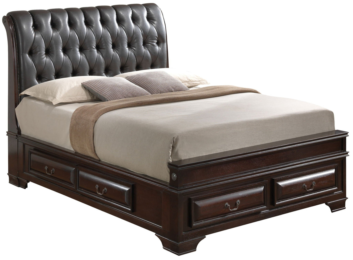 Storage Bed Elegant Transitional Glory Furniture