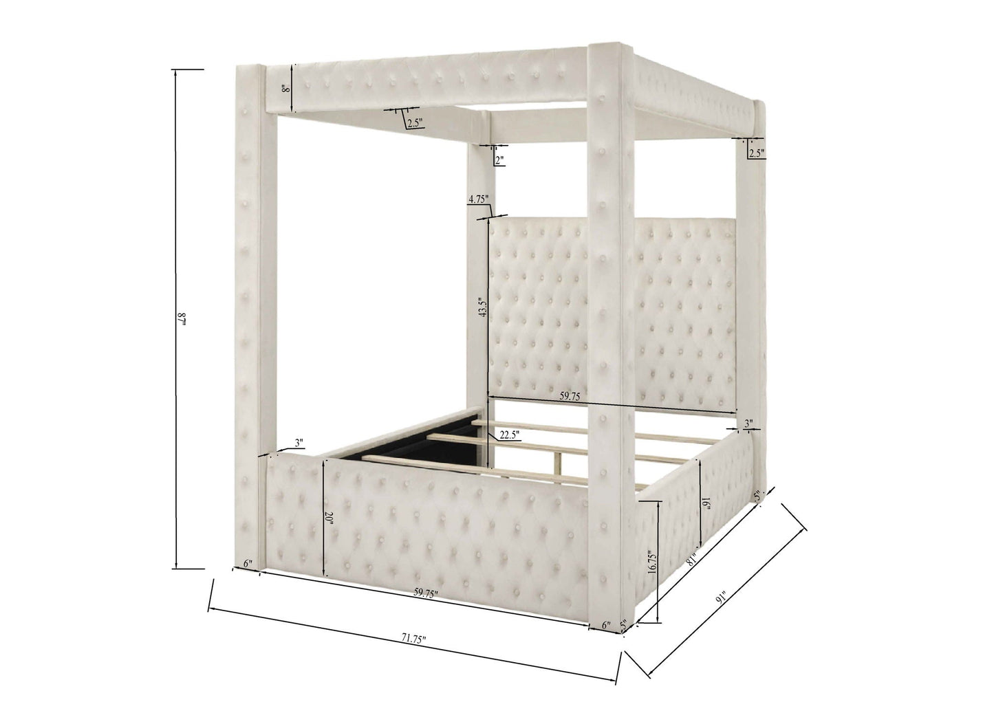 Annabelle - Canopy Bed Crown Mark