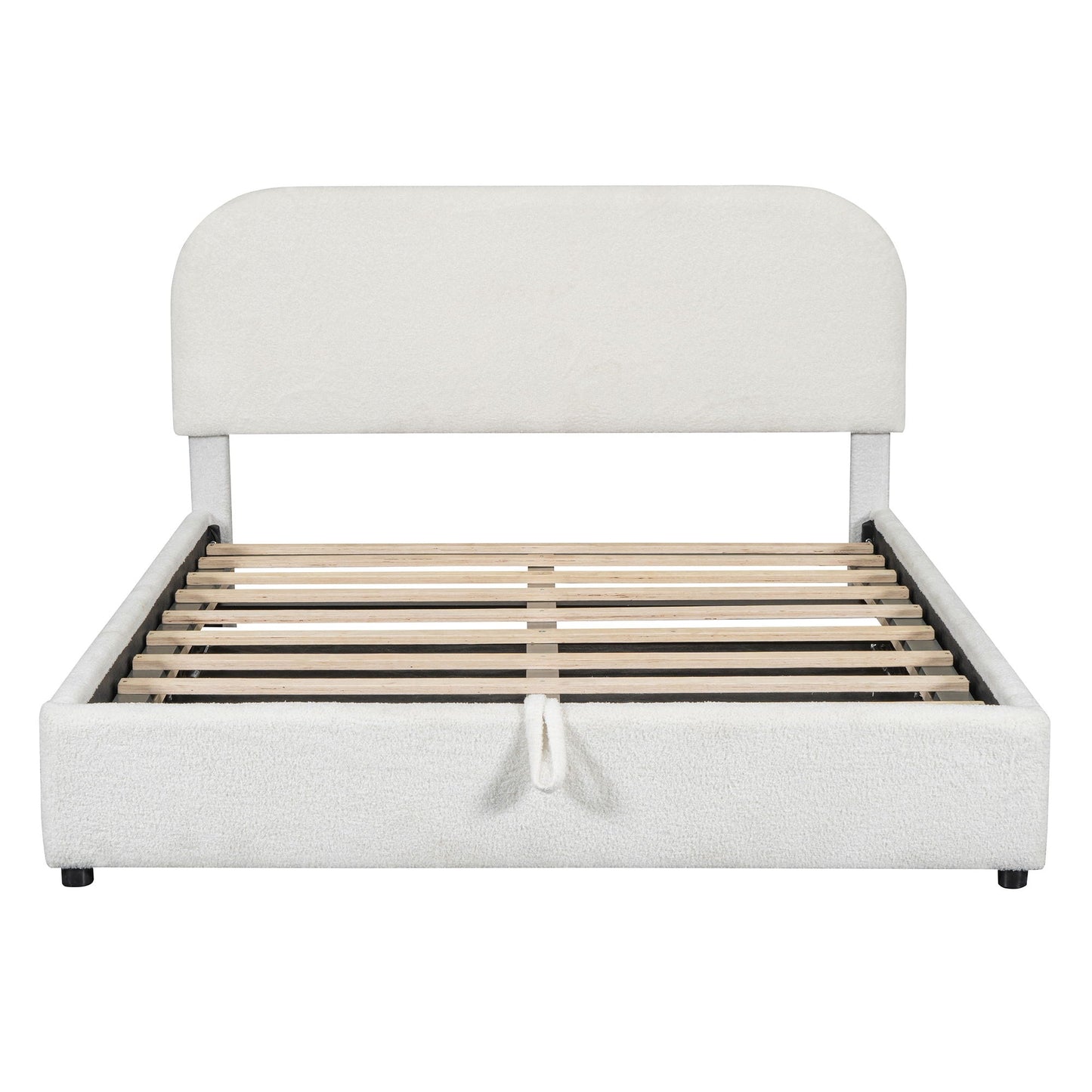 Upholstered Platform Bed With Hydraulic Storage System Halcyon Home