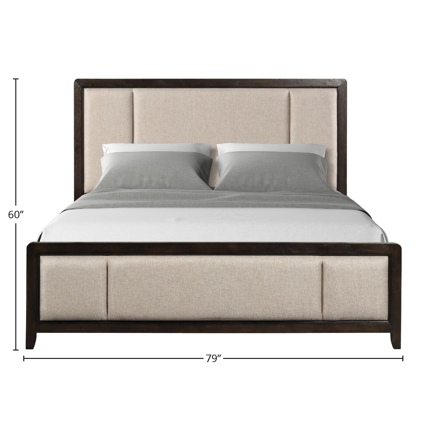 Upholstered Headboard & Footboard With Traditional Styling Bed Bernards Furniture
