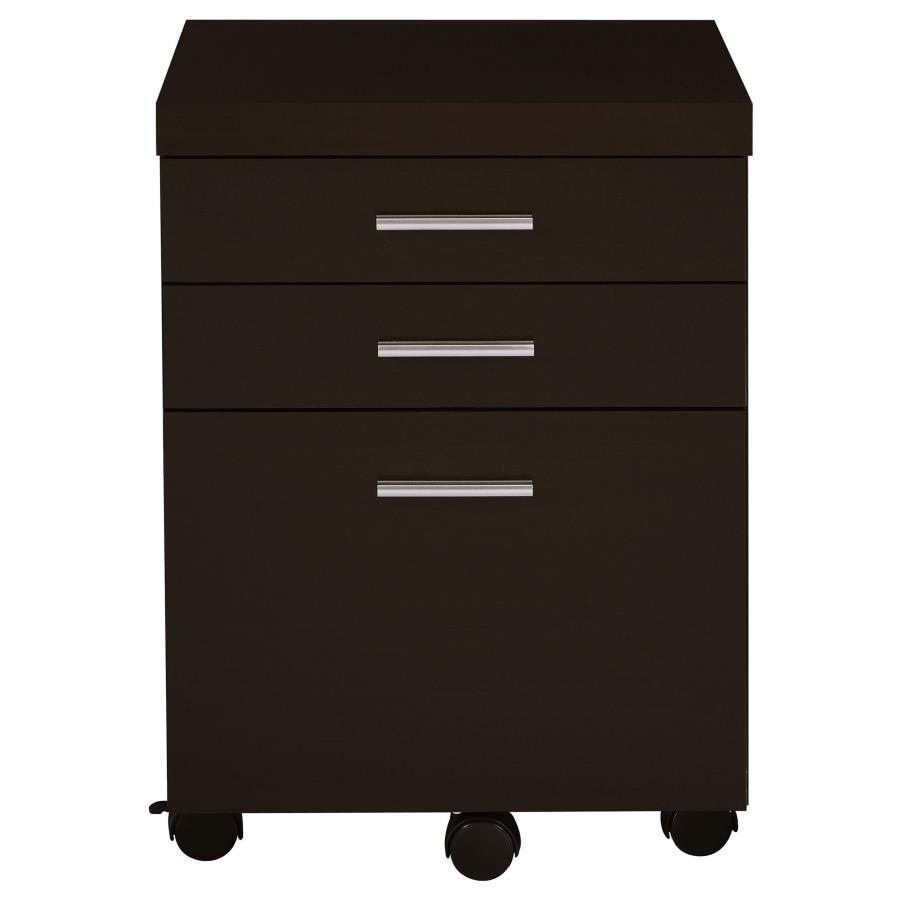 Skeena - 3-Drawer Mobile Office Cabinet CoasterEveryday