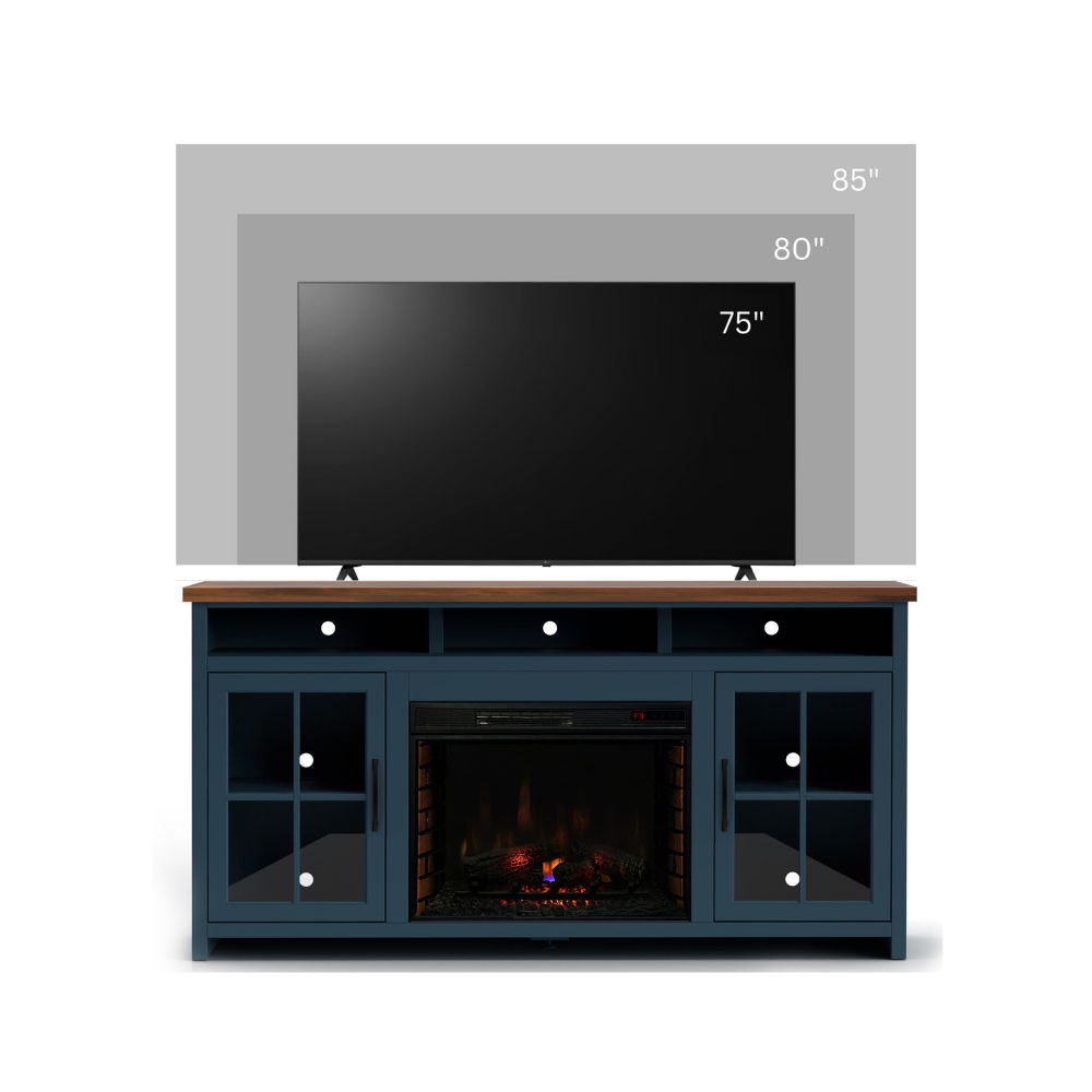 Nantucket - 74" Fireplace TV Stand Console Legends