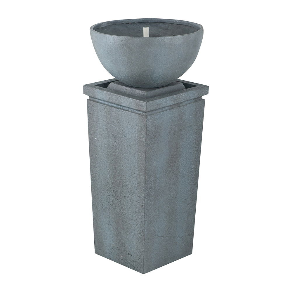 Zen Bowl Water Fountain, Outdoor Bird Feeder / Bath Fountains, Relaxing Water Feature For Garden Daily Nest