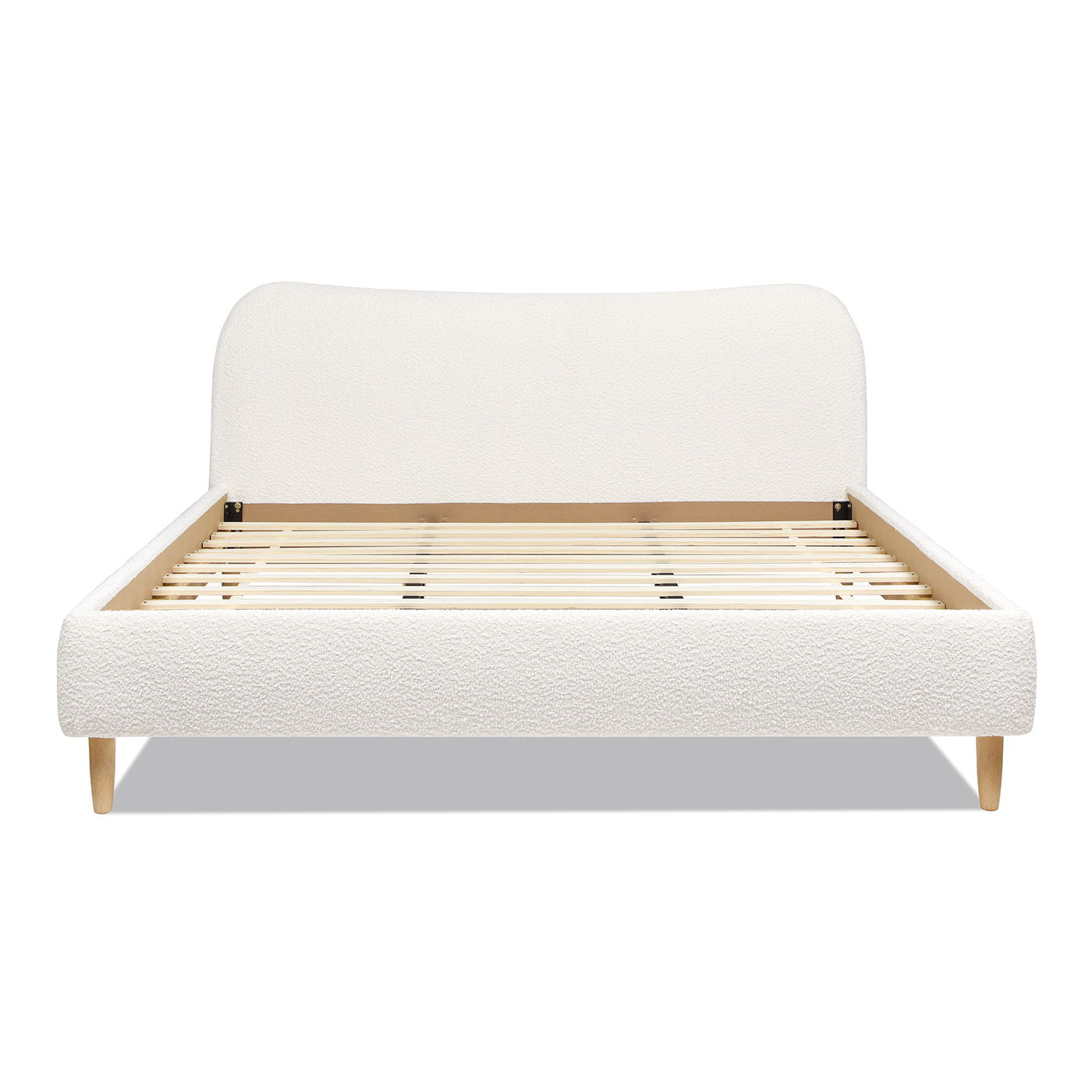 Roman - Curved Headboard Upholstered Platform Bed Jennifer Taylor Home