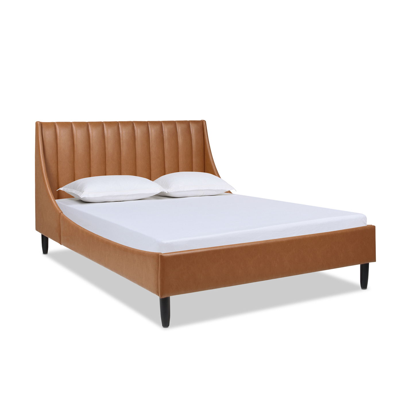 Aspen - Vertical Tufted Modern Headboard Platform Bed Set Jennifer Taylor Home