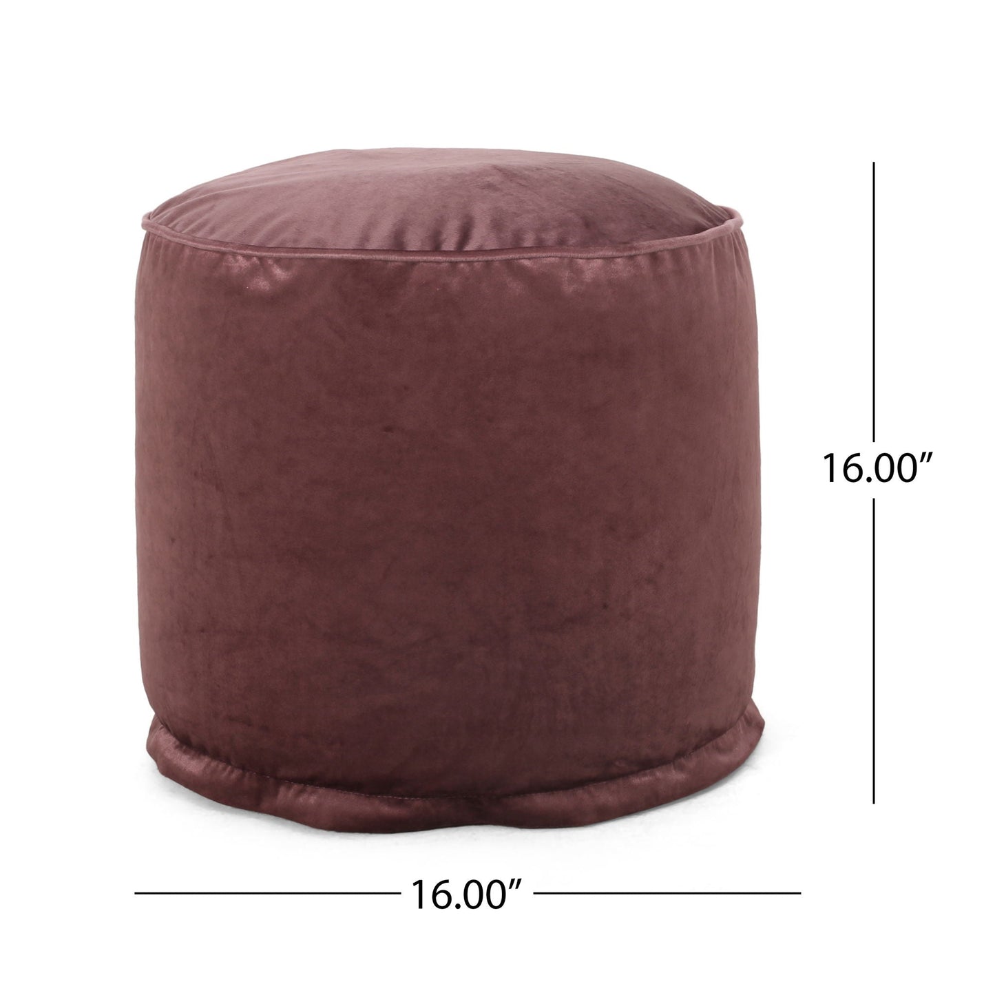 Shimon - Cylinder Pouf Ottoman Floor Cushion Home Essentials
