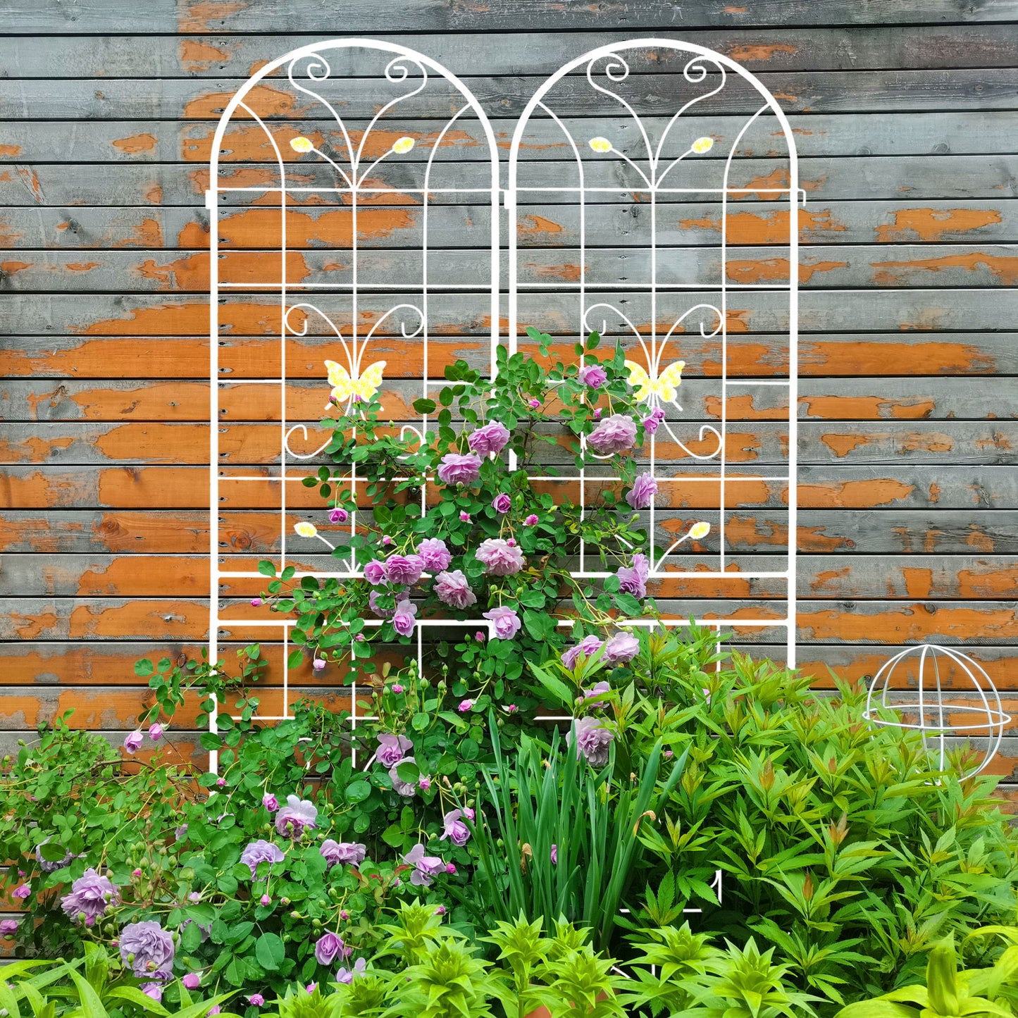 Garden Metal Trellis Rustproof Trellis For Climbing Plants Outdoor Flower Support Daily Nest
