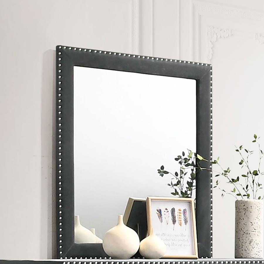 Melody - Upholstered Dresser Mirror CoasterEveryday