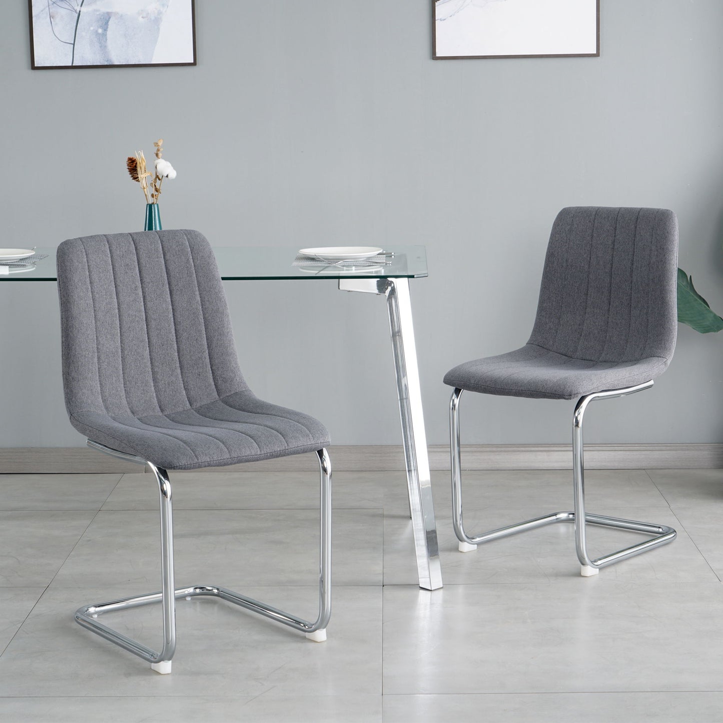 Modern Dining Chair With Metal Legs Home Essentials