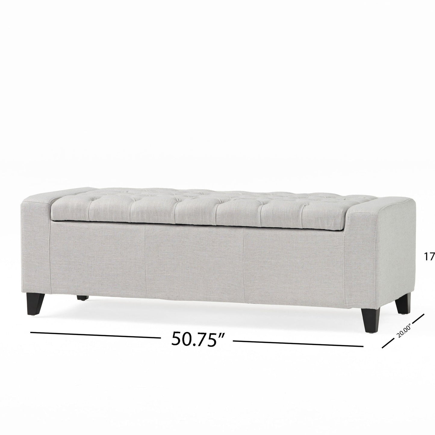 Guernsey - Ottoman Storage With Tufted Top Noble House