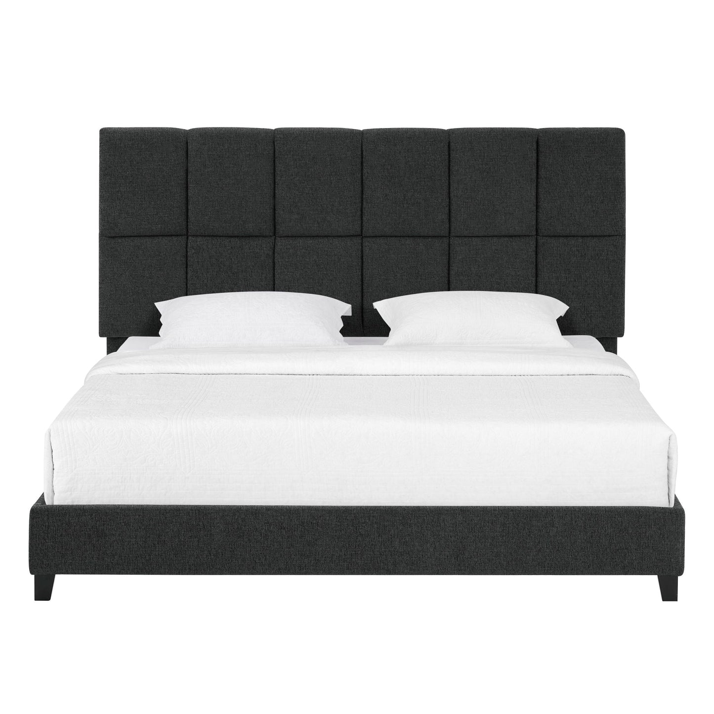 Squares Upholstered Platform Bed Legends