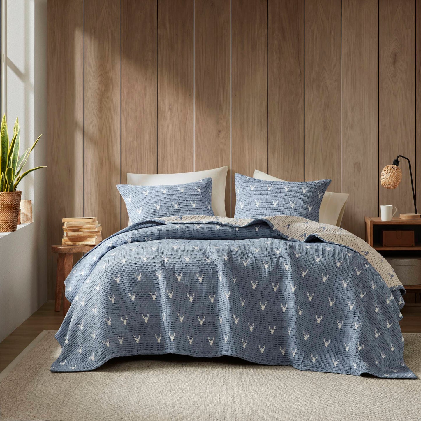 Keystone - Full/Queen Coverlet Set - Blue Woolrich