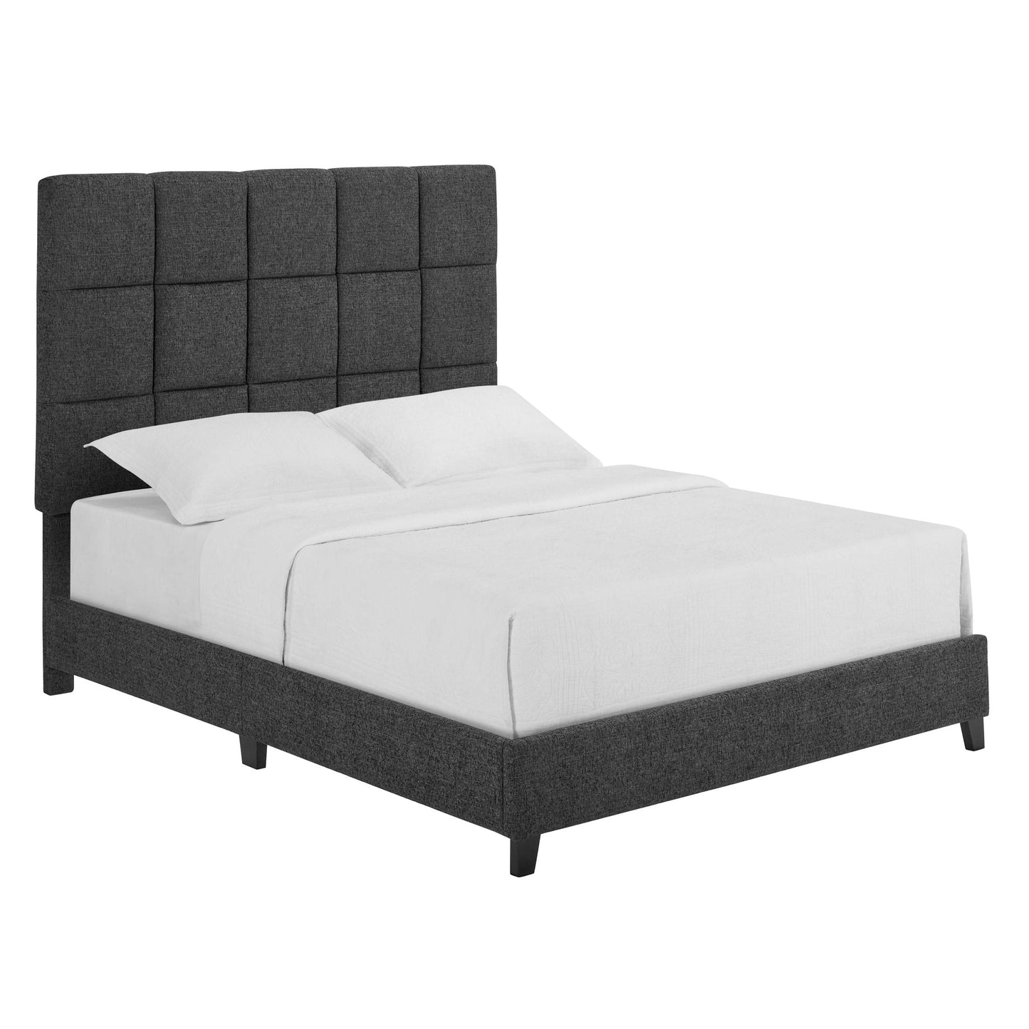 Squares Upholstered Platform Bed Legends