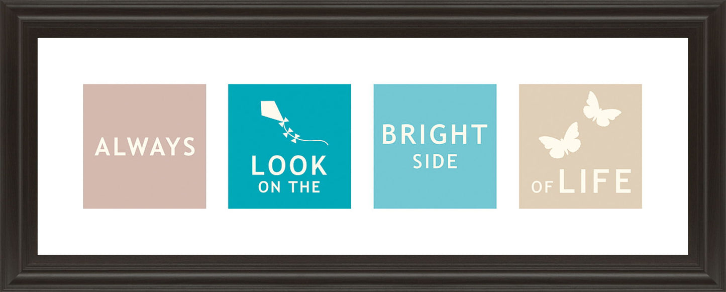 Words Of Kindness I By The Vintage Collection - Framed Print Wall Art - Blue - Snoozhouse