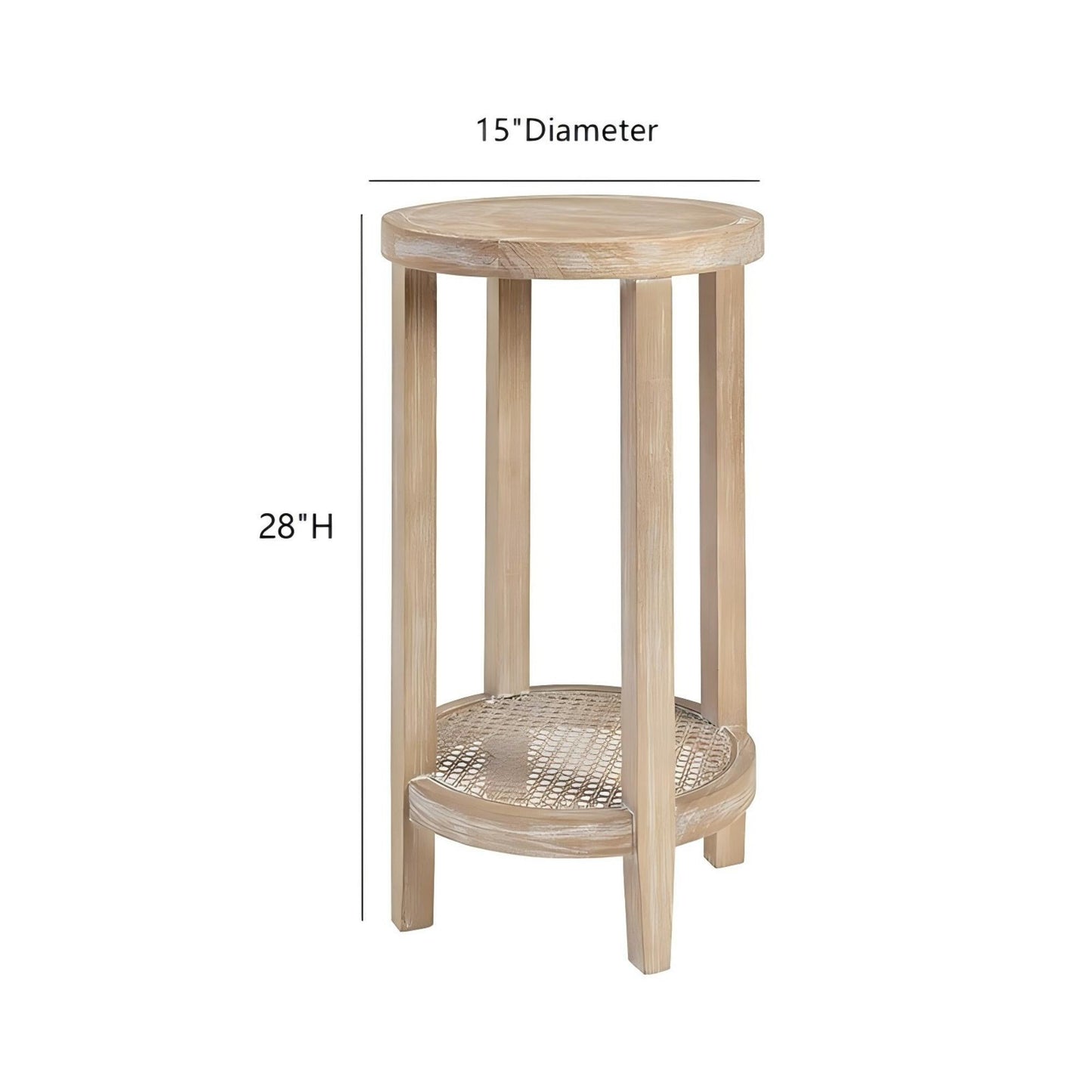 Bedford - Round Accent Table - Reclaimed Wheat JLA