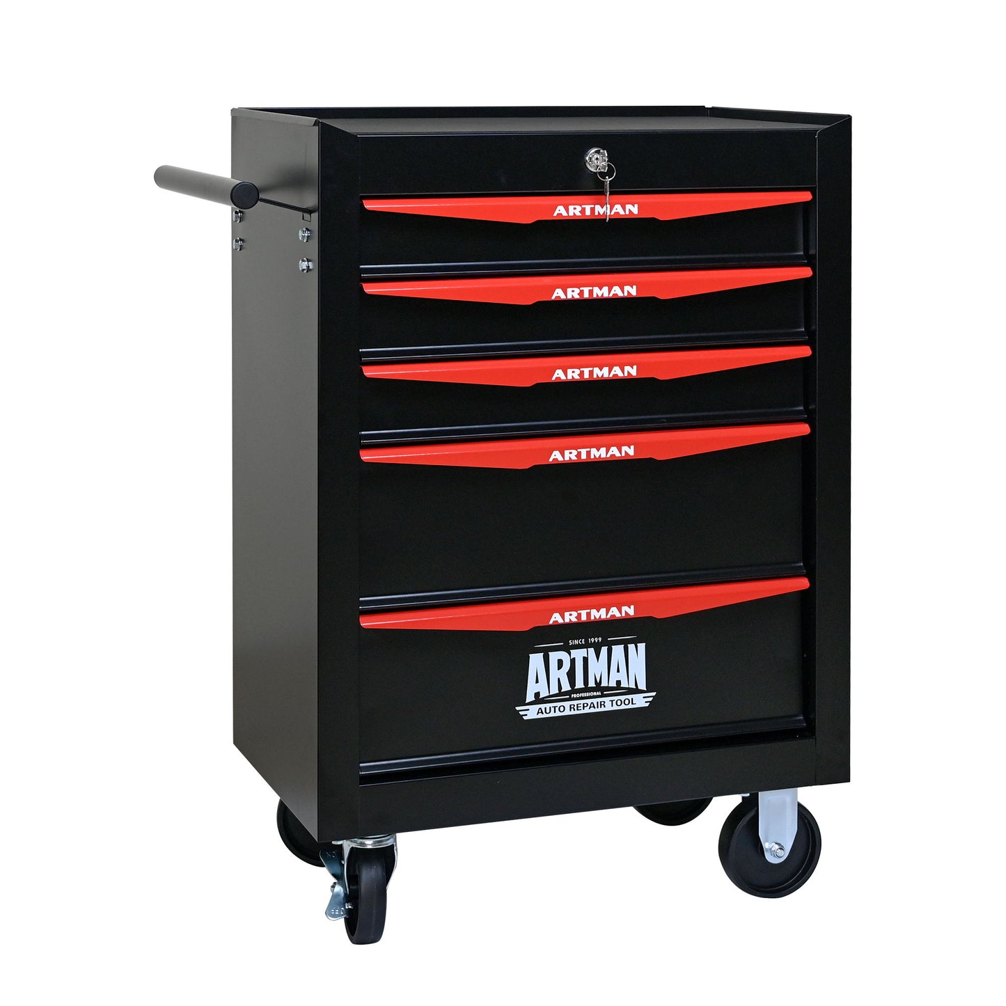 Rolling Metal Tool Chest With Drawers, Steel Storage Cabinet With Ball Bearing Slides Daily Nest