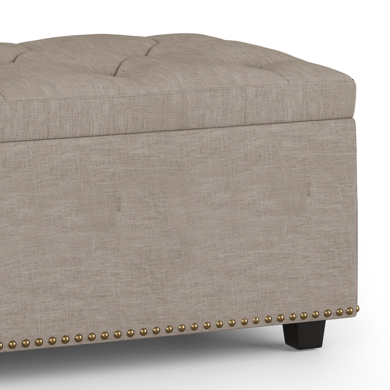 Hamilton - Upholstered Lift Top Rectangular Storage Ottoman Simpli-Home