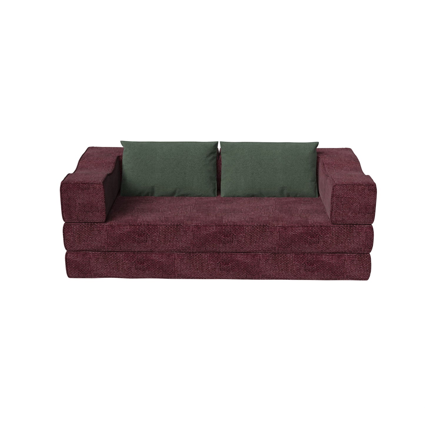 3 Seat Folding Floor Couch & King Size Bed Mattress Home Essentials