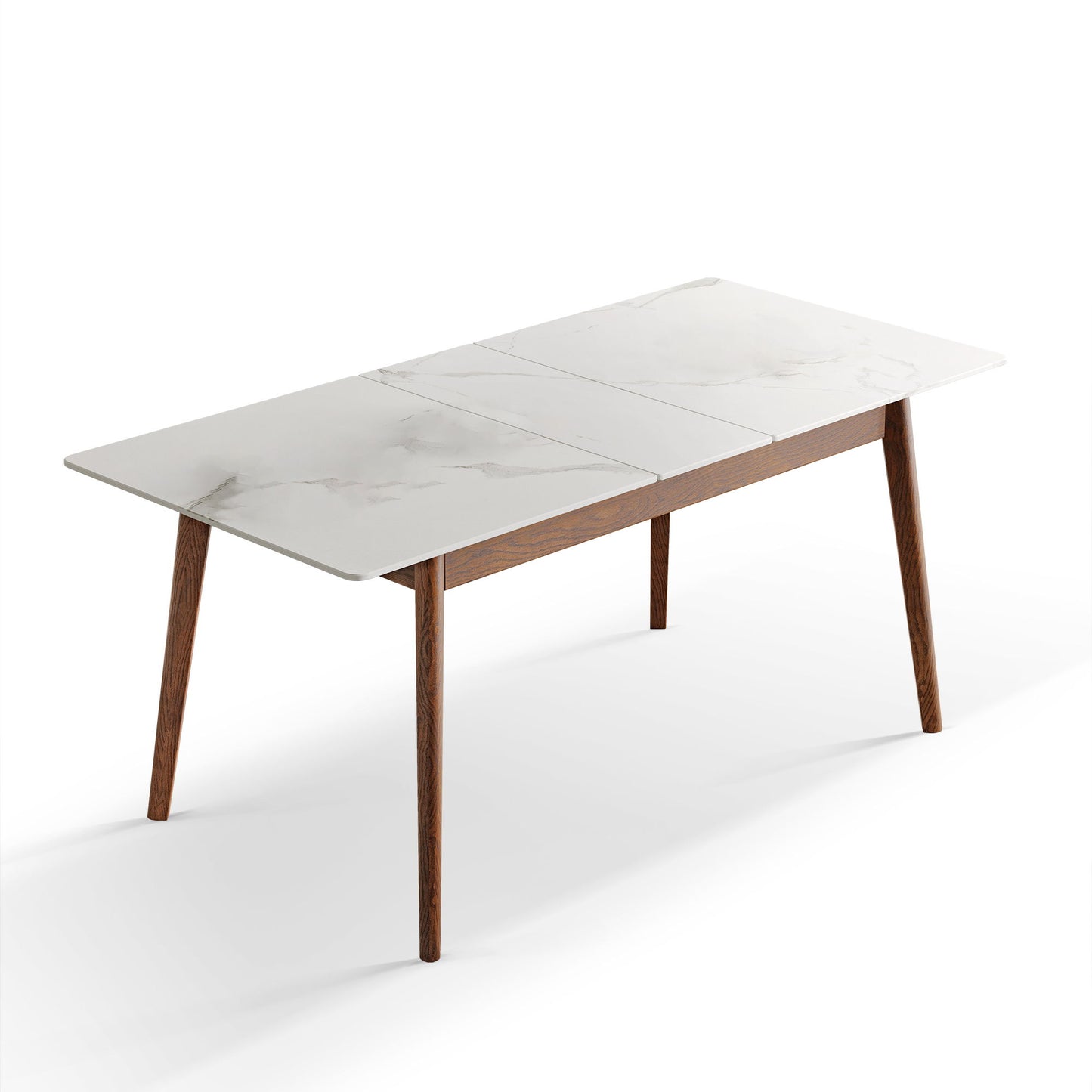 Round Corner Diagonal Leg Telescopic Table For 6 - 8 People To Meet Dining Table Home Essentials