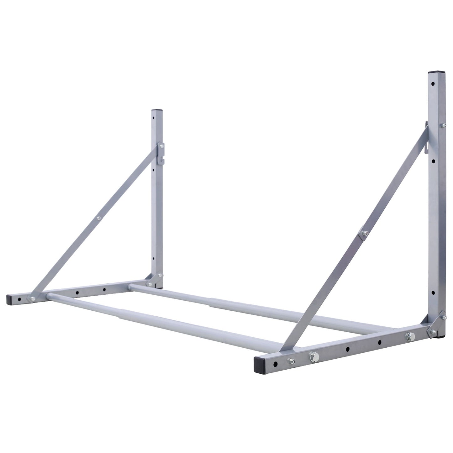 Wall-Mounted Folding Tire Storage, 30.5 To 50.5" Wide, Supports 300 Pounds - Silver Daily Nest