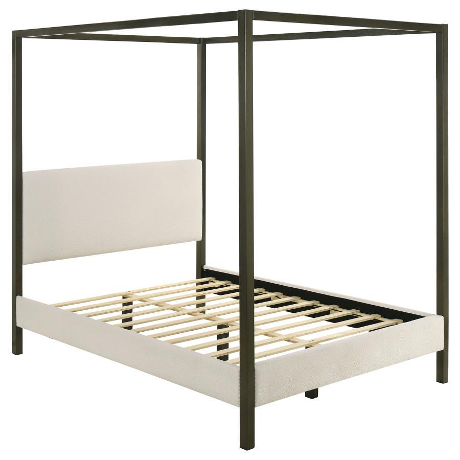 Monroe - Upholstered Canopy Bed Coaster Fine Furniture