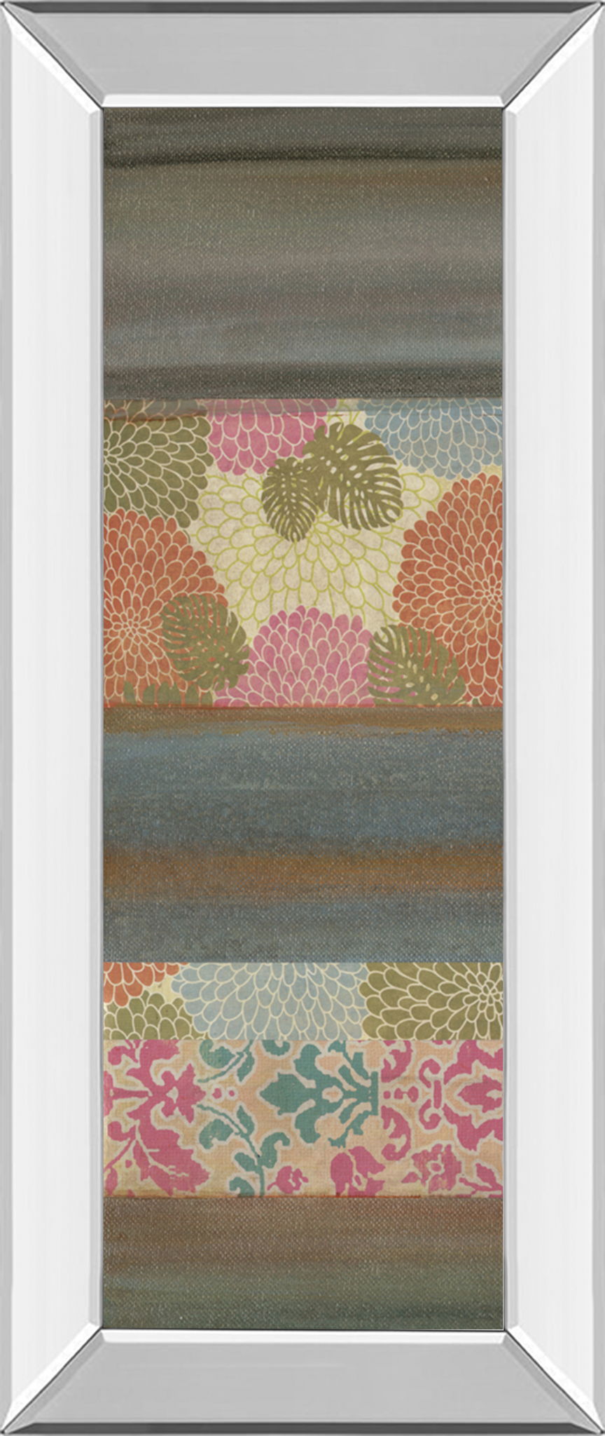 Pretty In Pink III By Willie Green-aldridge - Mirror Framed Print Wall Art - Pink Classy Art