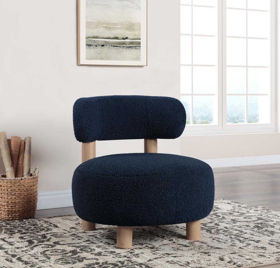 Zonie - Boucle Upholstered Barrel Back Accent Chair CoasterEveryday